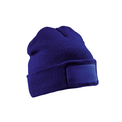 Royal Blue - Back - Result Genuine Recycled Unisex Adult Double Knit Beanie