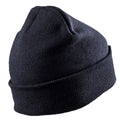 Navy - Side - Result Genuine Recycled Unisex Adult Double Knit Beanie