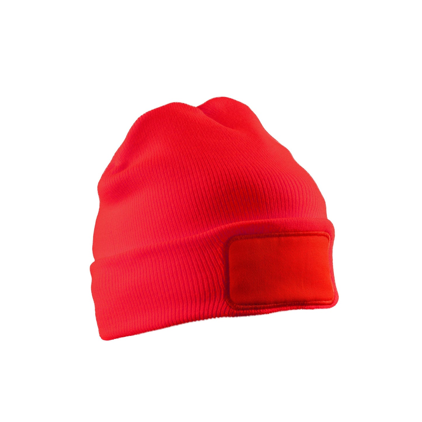 Red - Back - Result Genuine Recycled Unisex Adult Double Knit Beanie