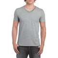 Sport Grey (RS) - Lifestyle - Gildan Mens Soft Style V-Neck Short Sleeve T-Shirt