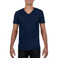 Navy - Lifestyle - Gildan Mens Soft Style V-Neck Short Sleeve T-Shirt