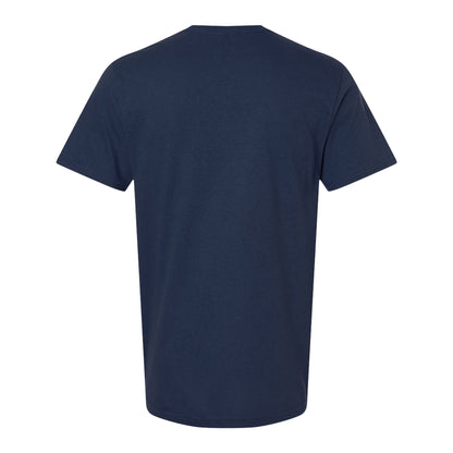 Navy Blue - Back - Gildan Mens Soft Style V-Neck Short Sleeve T-Shirt