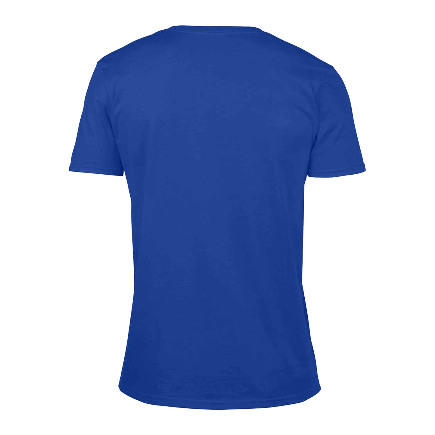 Royal Blue - Back - Gildan Mens Soft Style V-Neck Short Sleeve T-Shirt