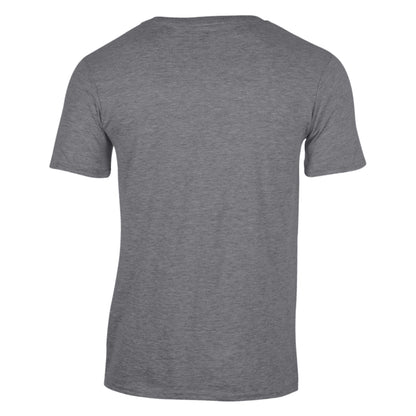 Sport Grey - Back - Gildan Mens Soft Style V-Neck Short Sleeve T-Shirt