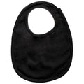 Black - Front - Babybugz Baby Single Layer Bib