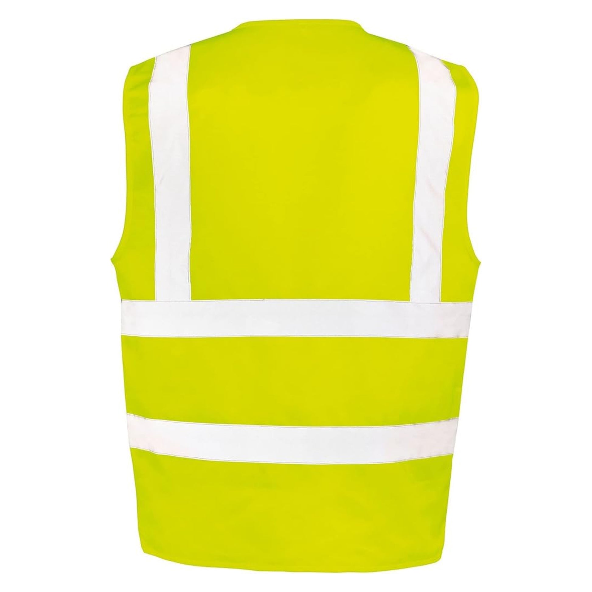 Fluorescent Yellow - Back - SAFE-GUARD by Result Mens Executive Cool Mesh Safety Vest
