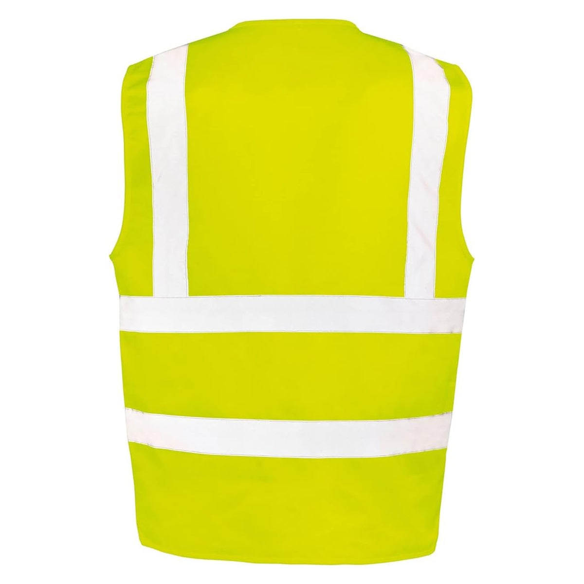 Fluorescent Yellow - Back - SAFE-GUARD by Result Mens Executive Cool Mesh Safety Vest