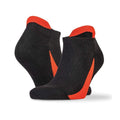 Black-Red - Back - Spiro Unisex Adult Sports Socks (Pack of 3)