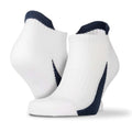 White-Navy - Back - Spiro Unisex Adult Sports Socks (Pack of 3)