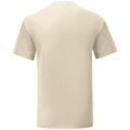 Natural - Back - Fruit of the Loom Mens Iconic T-Shirt