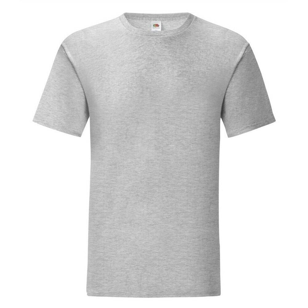 Grey - Front - Fruit of the Loom Mens Iconic 150 T-Shirt