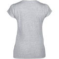 Sport Grey (RS) - Back - Gildan Ladies Soft Style Short Sleeve V-Neck T-Shirt