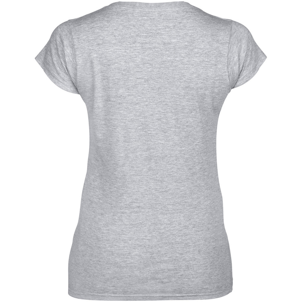 Sport Grey (RS) - Back - Gildan Womens-Ladies Soft V Neck T-Shirt