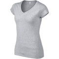 Sport Grey (RS) - Side - Gildan Ladies Soft Style Short Sleeve V-Neck T-Shirt