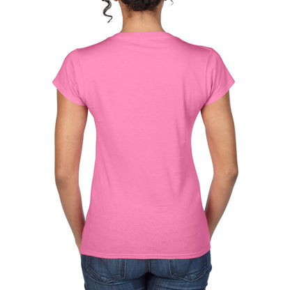 Azalea - Pack Shot - Gildan Womens-Ladies Soft V Neck T-Shirt