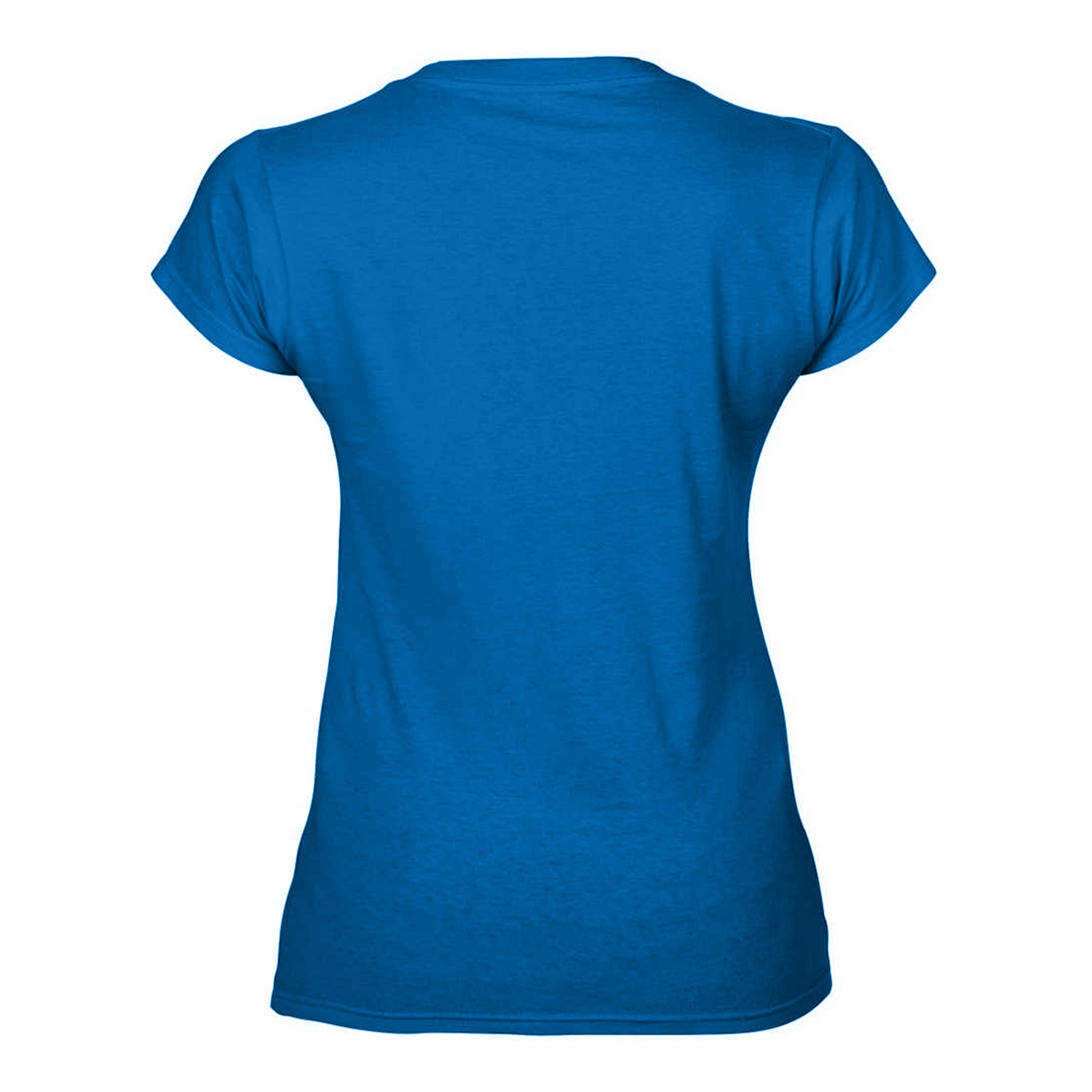 Royal Blue - Back - Gildan Womens-Ladies Soft V Neck T-Shirt