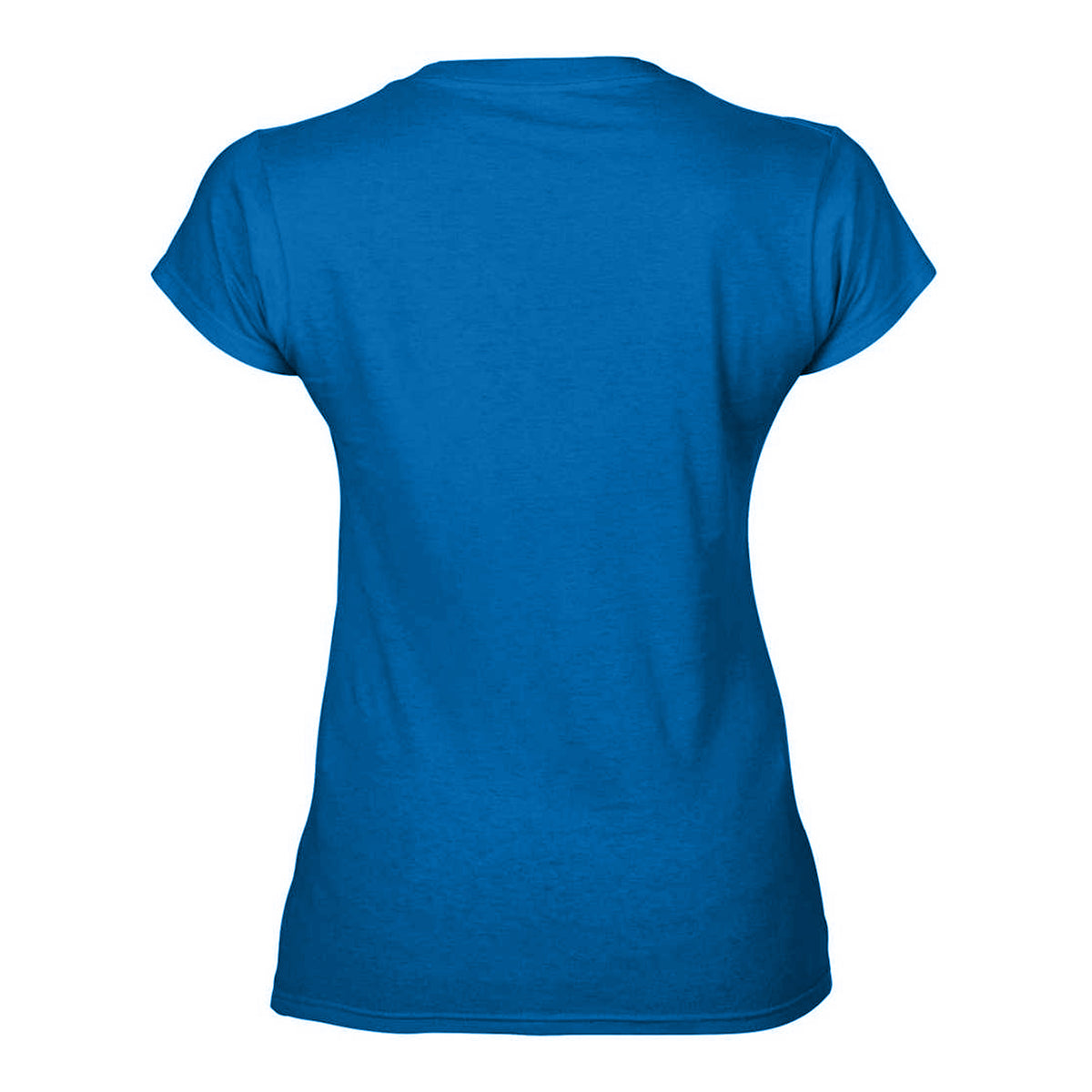 Royal Blue - Back - Gildan Womens-Ladies Soft V Neck T-Shirt