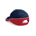 French Navy-Classic Red-White - Front - Beechfield Teamwear Competition Cap