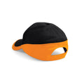 Black-Orange - Back - Beechfield Teamwear Competition Cap