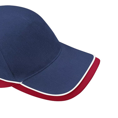 French Navy-Bright Royal Blue-White - Lifestyle - Beechfield Teamwear Competition Cap