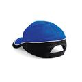 Bright Royal Blue-Black-White - Front - Beechfield Teamwear Competition Cap