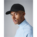 Black - Back - Beechfield Urbanwear 6 Panel Snapback Cap