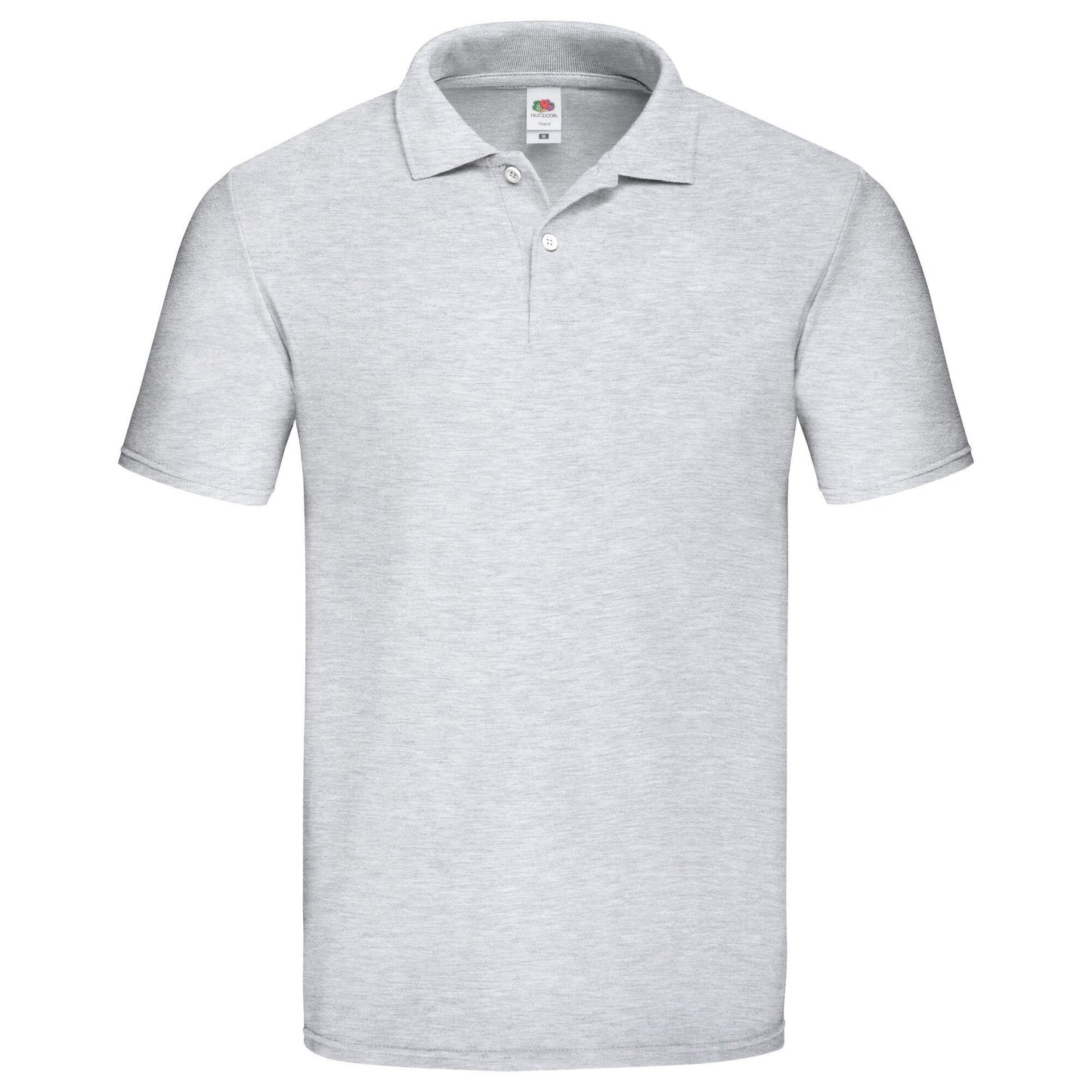 Grey Heather - Front - Fruit of the Loom Mens Original Polo Shirt