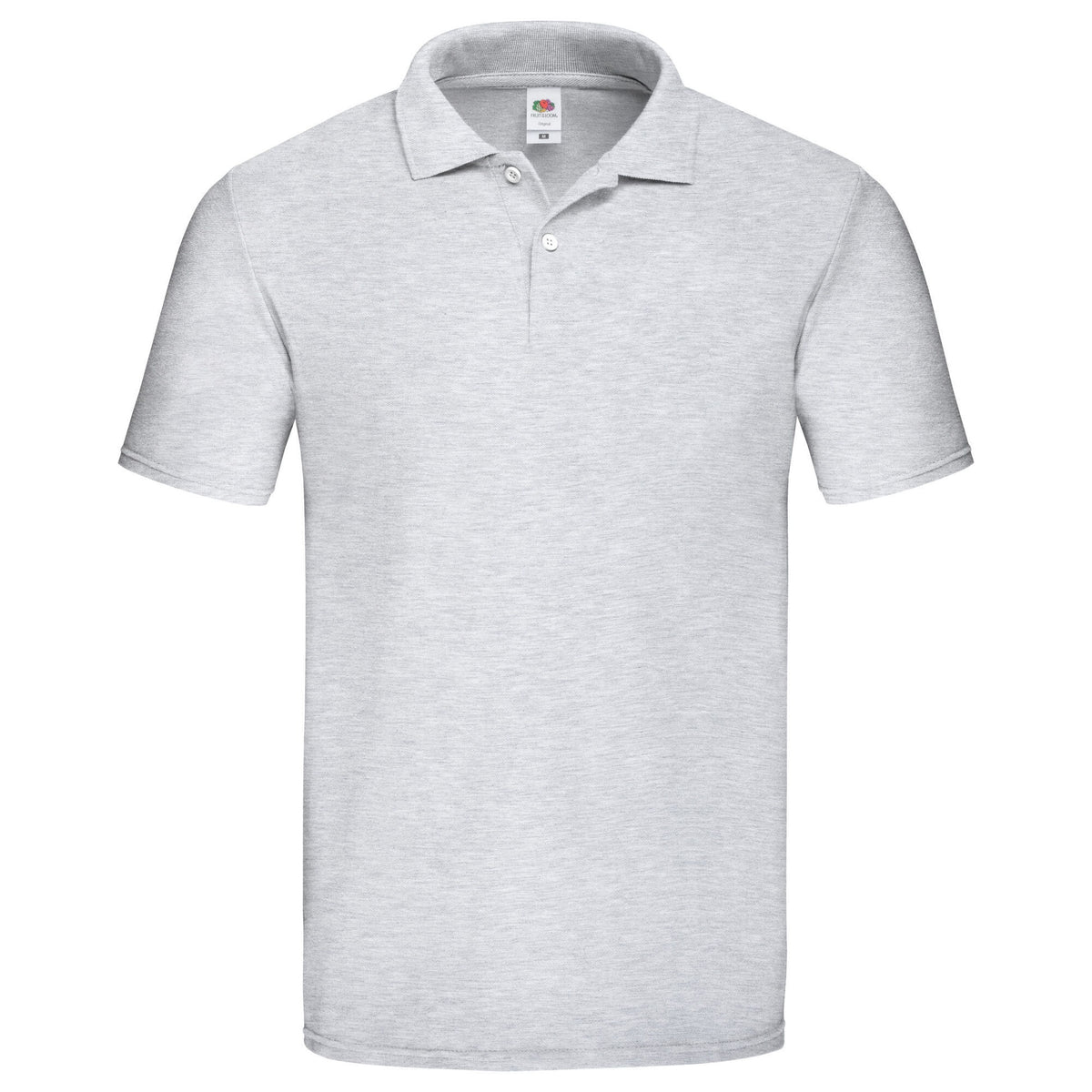 Grey Heather - Front - Fruit of the Loom Mens Original Polo Shirt