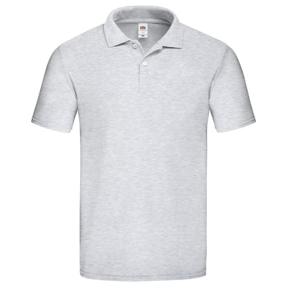 Grey Heather - Front - Fruit of the Loom Mens Original Polo Shirt