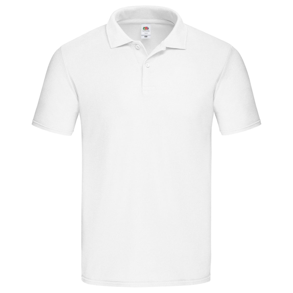 White - Front - Fruit of the Loom Mens Original Polo Shirt