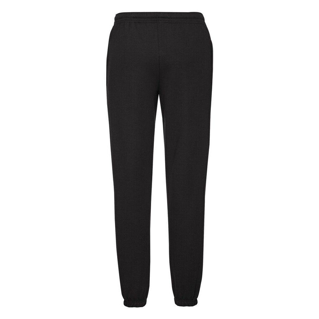 Black - Back - Fruit of the Loom Mens Jogging Bottoms