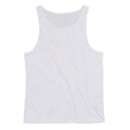 White - Front - Mantis Mens Drop Arm Holes Vest