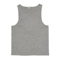 Heather Grey Melange - Front - Mantis Mens Drop Arm Holes Vest