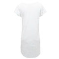 White - Back - Mantis Womens-Ladies Loose Fit T-Shirt Dress