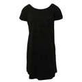 Black - Front - Mantis Womens-Ladies Loose Fit T-Shirt Dress
