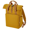 Mustard Yellow - Front - Bagbase Roll Top Twin Handle Laptop Bag