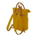 Mustard Yellow - Back - Bagbase Roll Top Twin Handle Laptop Bag
