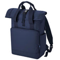 Navy Dusk - Front - Bagbase Roll Top Twin Handle Laptop Bag