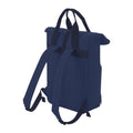 Navy Dusk - Back - Bagbase Roll Top Twin Handle Laptop Bag