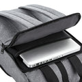 Grey Marl - Back - Bagbase Roll Top Twin Handle Laptop Bag