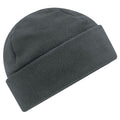 Steel Grey - Front - Beechfield Fleece Recycled Beanie