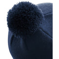 French Navy - Back - Beechfield Original Pom Pom Beanie