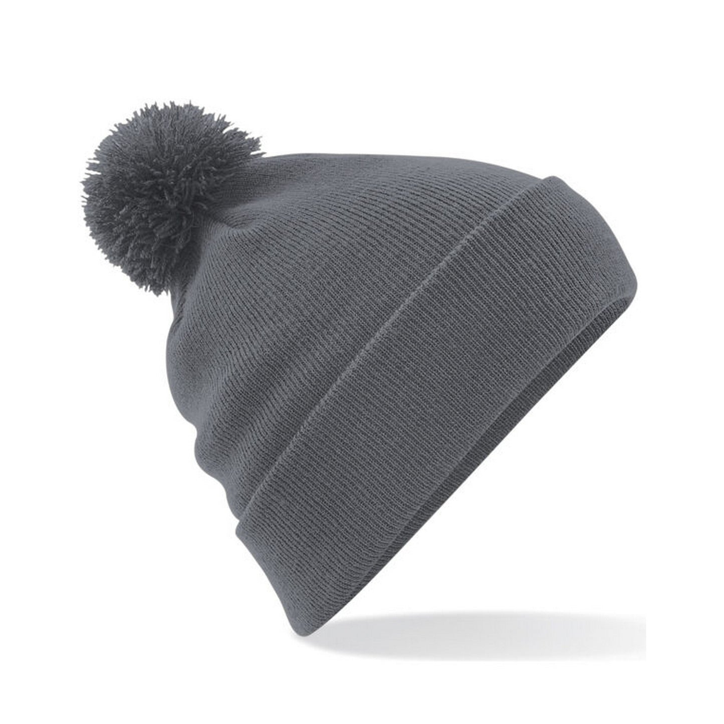 Graphite Grey - Front - Beechfield Original Pom Pom Beanie