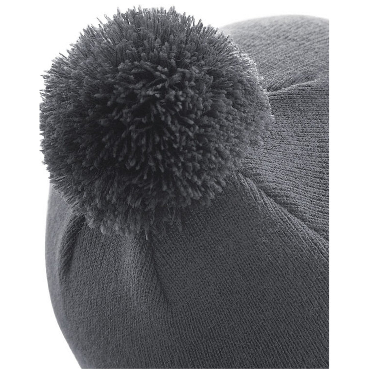 Graphite Grey - Back - Beechfield Original Pom Pom Beanie