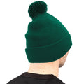 Bottle Green - Back - Beechfield Original Pom Pom Beanie