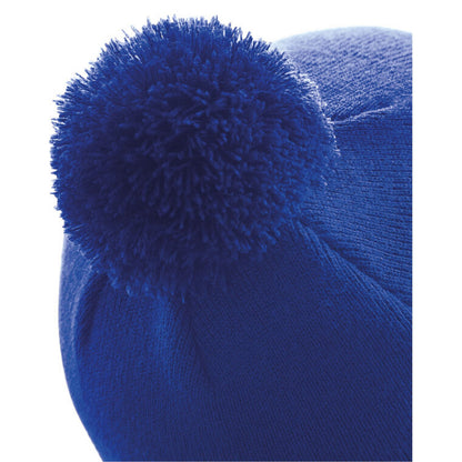 Bright Royal Blue - Back - Beechfield Original Pom Pom Beanie