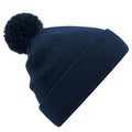 French Navy - Front - Beechfield Childrens-Kids Original Pom Pom Beanie