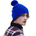 Bright Royal Blue - Back - Beechfield Childrens-Kids Original Pom Pom Beanie