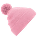 Dusky Pink - Front - Beechfield Childrens-Kids Original Pom Pom Beanie