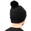 Black - Side - Beechfield Snowstar Organic Cotton Beanie